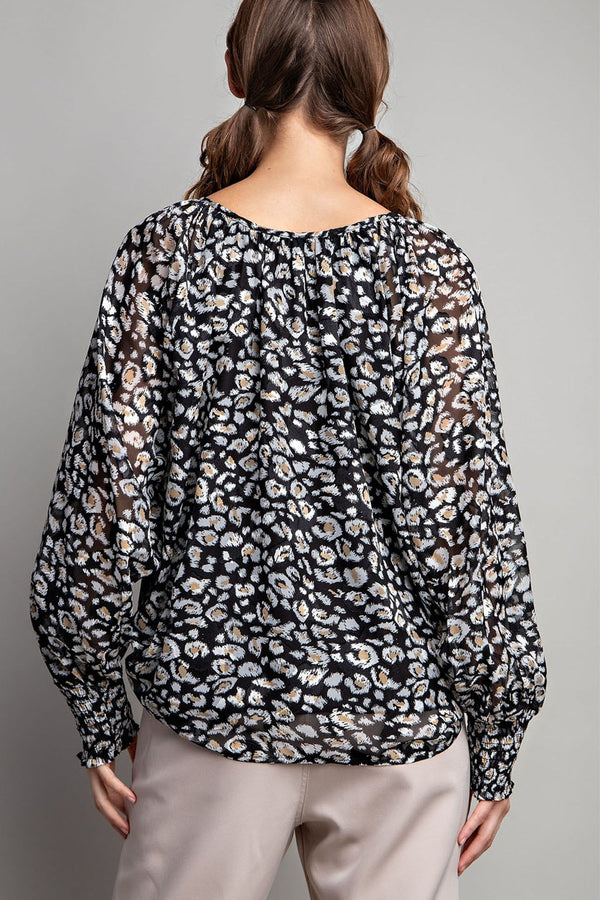 Animal Print Blouse