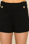 Gold Button Shorts