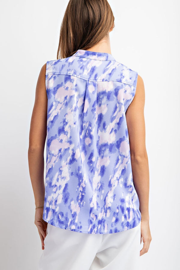 Surplice Sleeveless Top
