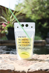 Slurring My Words - Cursive Drink Pouch