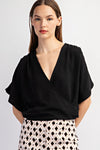 Loose Fit V Neck