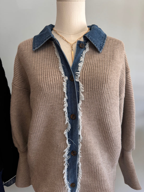 Dual Texture Cardigan