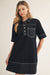 Stitch Accent Shirt Dress