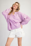 Lace Trim Pullover