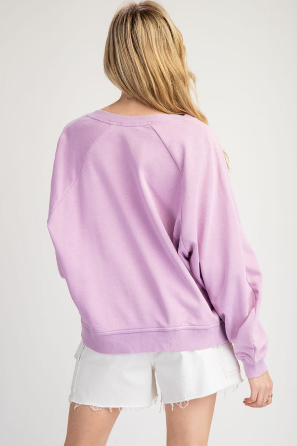 Lace Trim Pullover