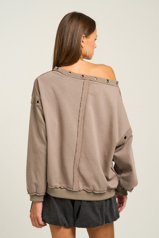 Raw Edge Sweatshirt