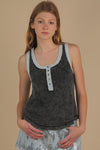 Knit and Denim Tank