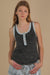 Knit and Denim Tank