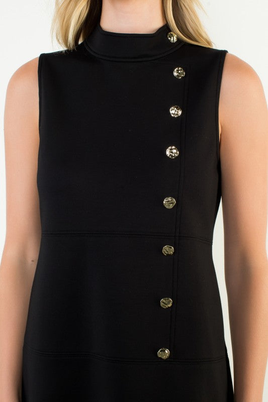 Buttoned Edge Dress