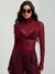 Mesh Stand Collar Blouse