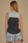 Knit and Denim Tank