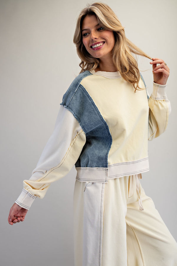 Color Block Pullover