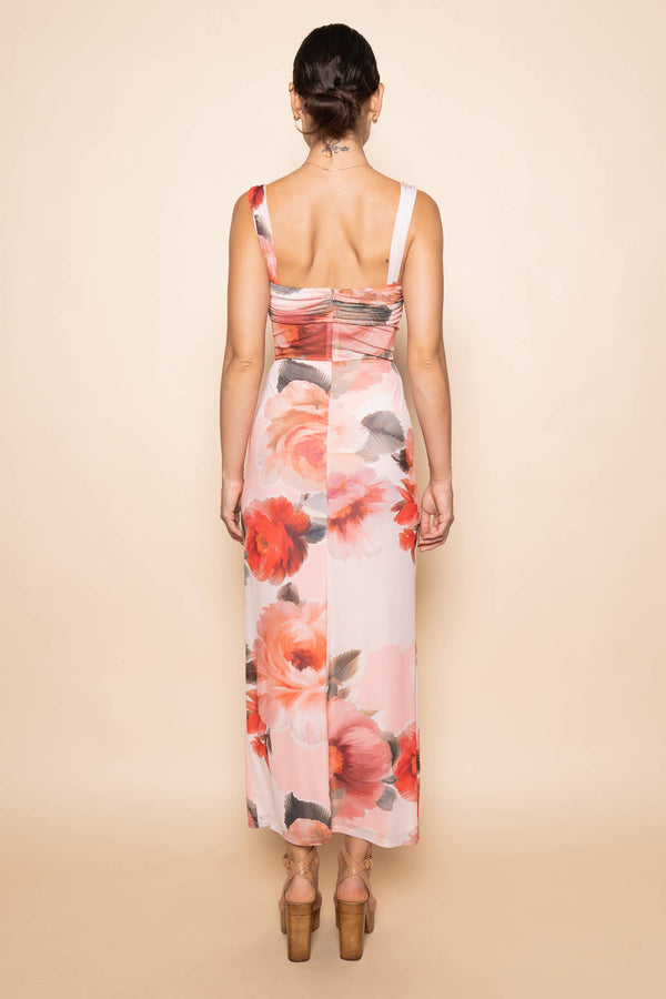 Floral Mesh Maxi