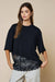 Loose Fit Lace Hem Top