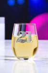 21st Birthday Wine Glass
