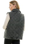 Quilted Denim Vest