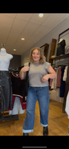 Boyfriend Cuffed Barrel Jeans