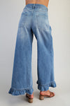 Ruffle Hem Jeans