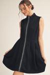 Color Band Contrast Dress