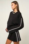 Sleeve Trim Pullover