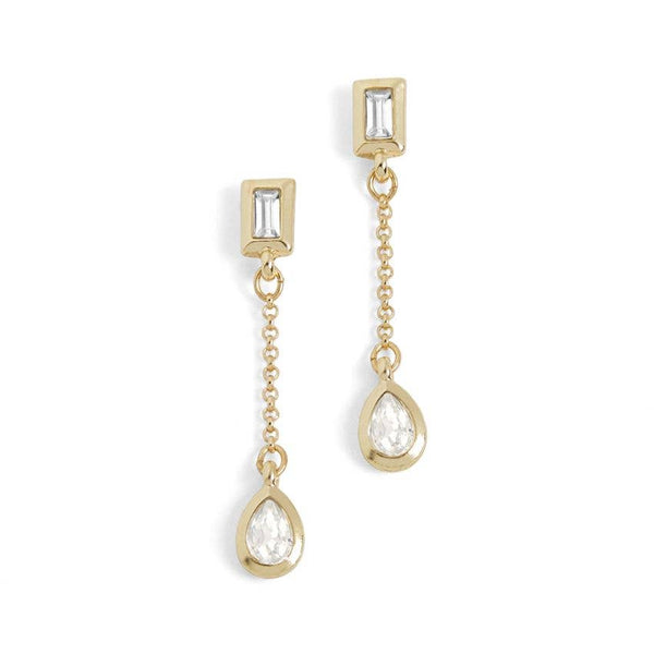 Baguette Stone Earrings