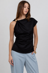 Asymmetric Top with Metal Accent