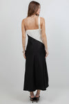 Satin Cowl Neck Dress
