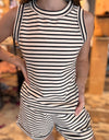Striped Short Set
