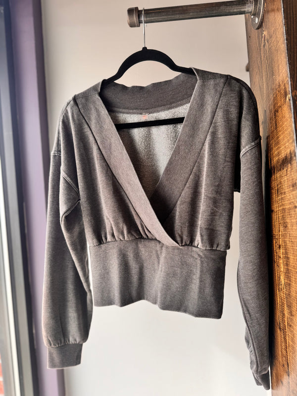 Burn Out V Neck Sweater