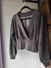 Burn Out V Neck Sweater