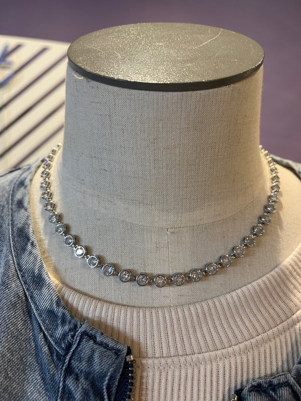 Round Bezel Necklace
