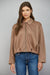 Pleated Hem Bomber