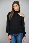 Shoulder Cut Out Sweater