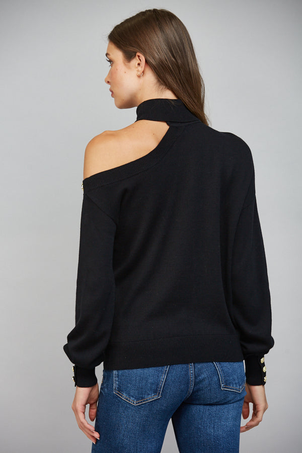 Shoulder Cut Out Sweater