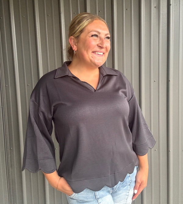Scallop Edge Top