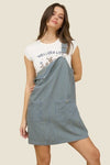Stripe Overall Mini Dress
