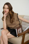Extended Shoulder Mock Neck