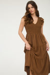Flutter Sleeve Maxi Dress