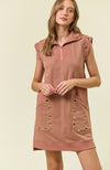 Grommet Sweatshirt Dress