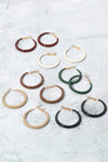 Resin Hoop Earrings