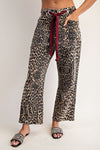 Leopard Barrel Pants