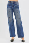 High Rise Rhinestone Jean by Risen