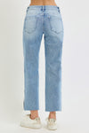 High Rise Crop Embroidered Jean by Risen