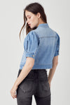 Puff Sleeve Jean Jacket