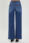 Risen Side Slit Wide Jeans