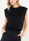 Button Shoulder Top