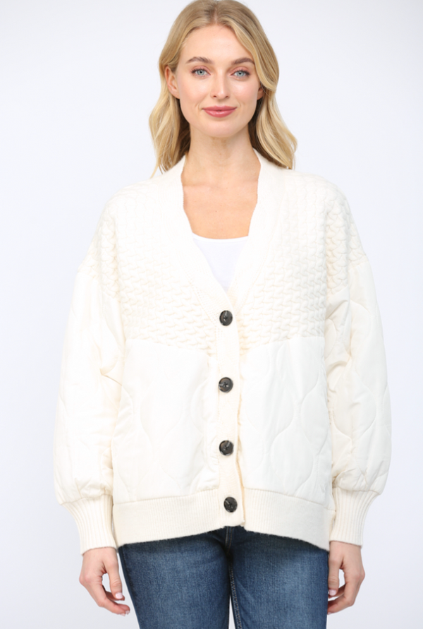 Quilted Cardi