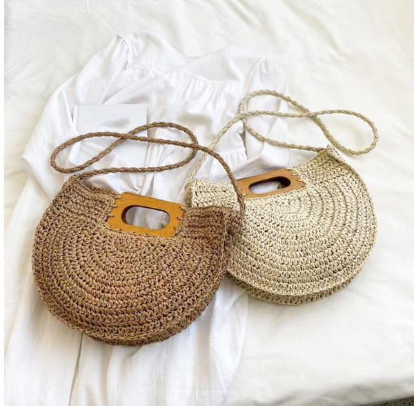 Wooden Handle Crossbody