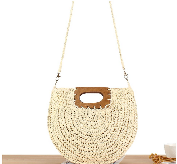 Wooden Handle Crossbody