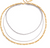 Two Tone Layered Stack Necklace